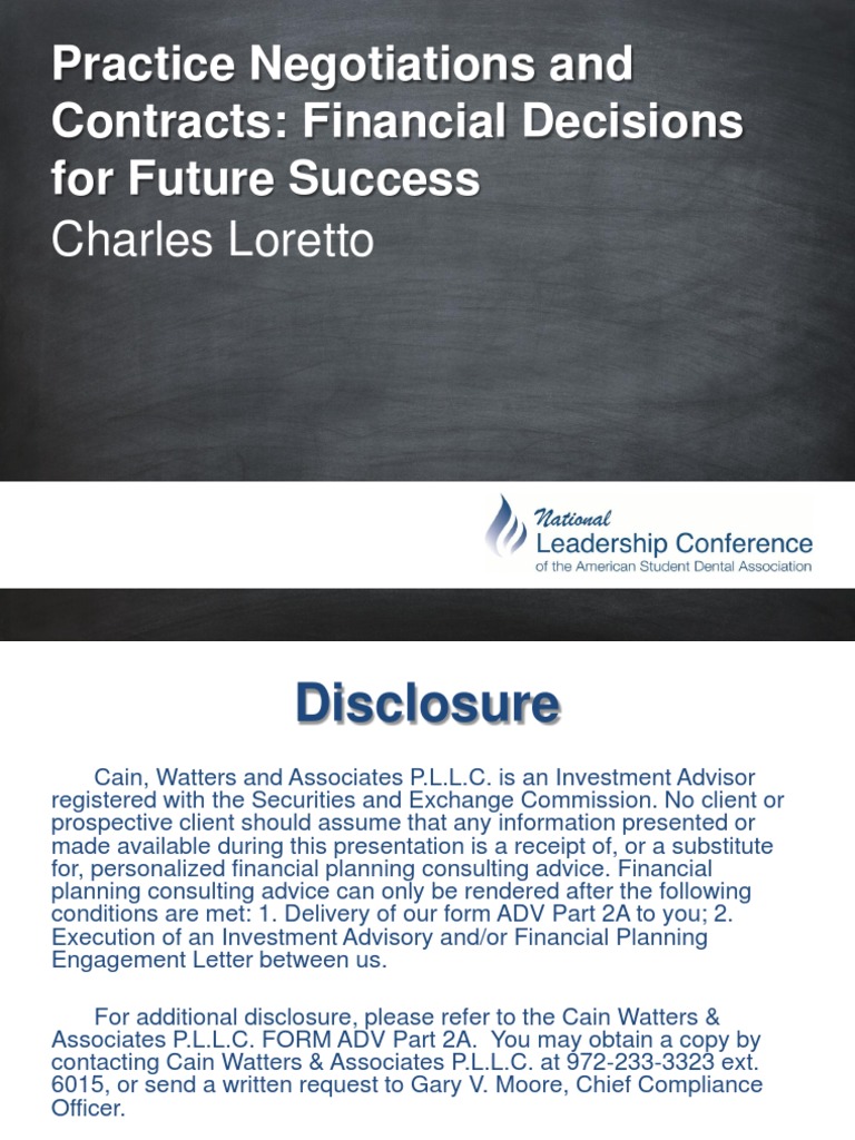 Negotiation Strategies for Dental Practices | PDF | Valuation (Finance ...