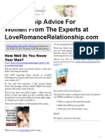 Relationship Advice For Women From The Experts at LoveRomanceRelationship.com