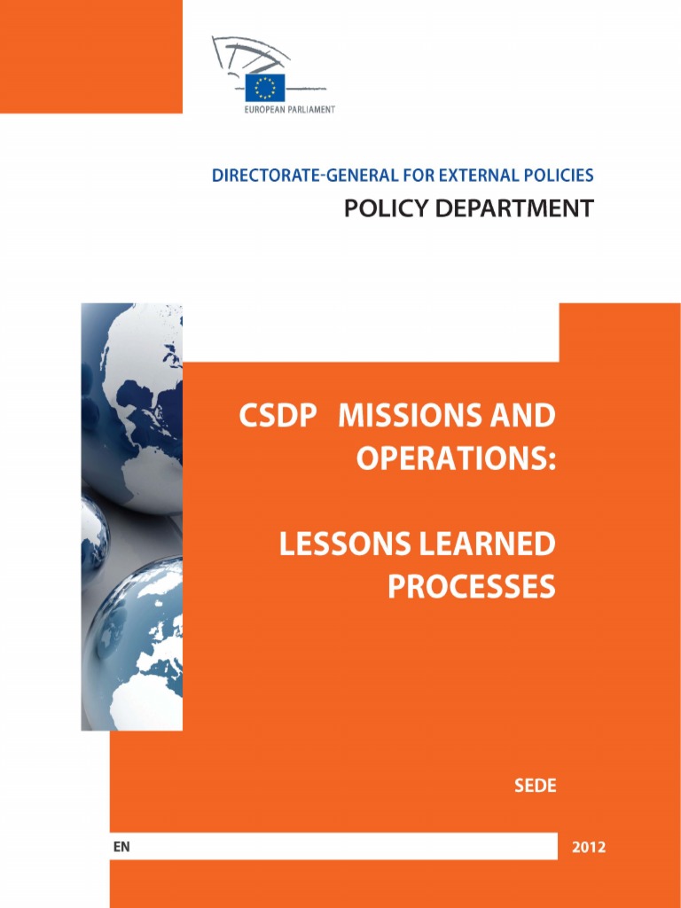CSDP Missions and Operations | PDF | European Union | Politics Of The ...