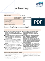 Bents Green Secondary School: Summary of Key Findings For Parents and Pupils