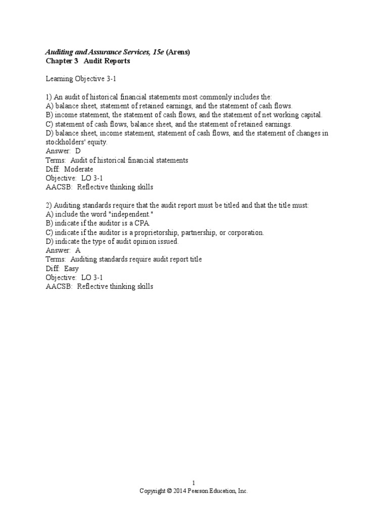 Chapter 3 Auditor s Report Going Concern