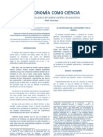 Generalidades Acerca Del Caracter Cientifico de La Economia