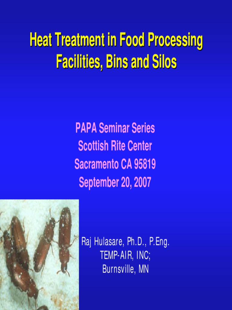 Heat Treatment in Food Processing Facilities Bins and Silos Hvac