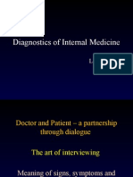 Diagnostics of Internal Medicine: Lection 1
