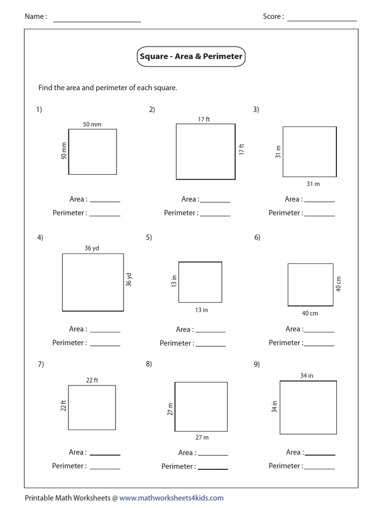 square area perimeter medium2 pdf