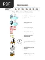 Present Simple: Things MR Bean Does Every Monday Morning