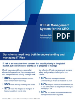 Proposal For A CRO IT Risk Management System