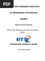 British Telecommunication- Global Corporate Strategy-Britsh Telecommunication