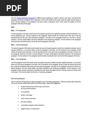 Five Paragraph Essay