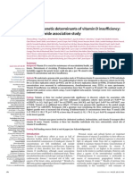 Common Genetic Determinants of Vitamin D Insu Ciency