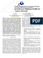 Data Aggregation in Reverse Multicast Traffic for Sensor Networks