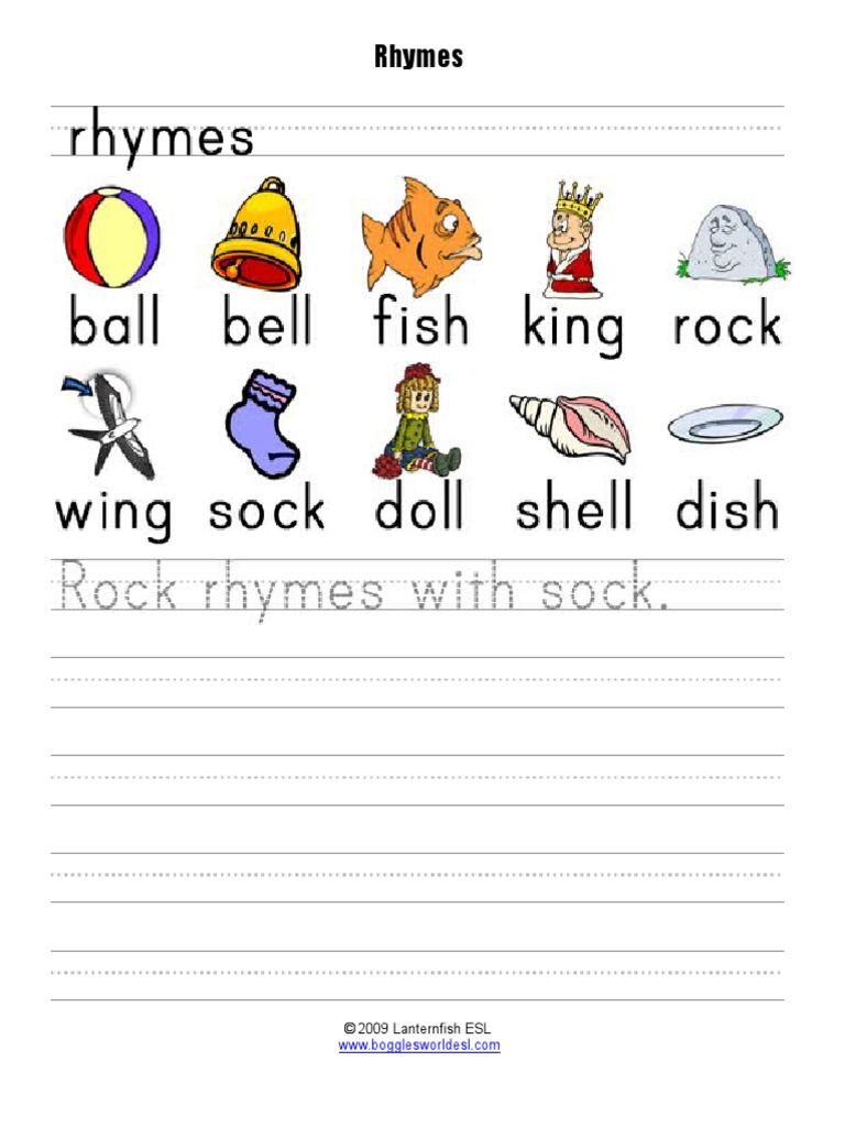 Consonant Digraph Rhymes | PDF