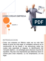 Creacion de Una Empresa