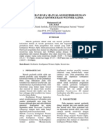 Pengolahan Data Manual Geolistrik Metode Resistivity Konfigurasi Wenner