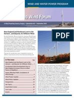 Wind and Water Power Program: New England and Northeast Look To The Horizon and Beyond, For Offshore Wind