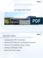 The Role of Technology Change in NEC's Growth: J. Travis Brooks New York University February 19, 2003