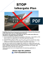 Stop Walkergate Plan Petition