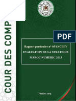 Cour Des Comptes : Évaluation de la stratégie Maroc numérique 2013