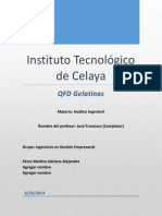 Instituto Tecnológico de Celaya: QFD Gelatinas