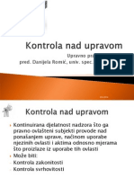 Kontrola Nad Upravom