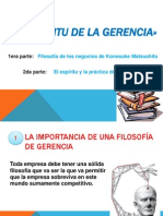 El Espíritu de La Gerencia PTT