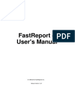 Fastreport 4 User'S Manual: © 1998-2012 Fastreports Inc