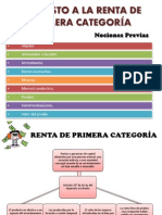 Impuesto A La Renta de Primera Categoría