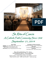 St. Rita Parish Bulletin 9/21/2014