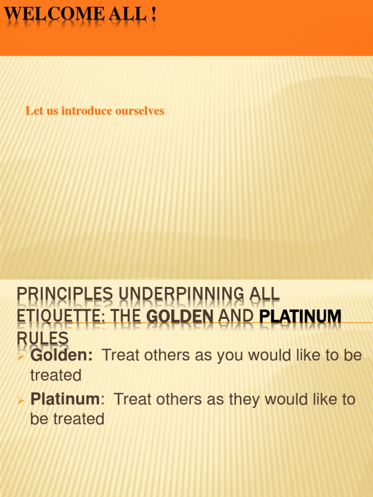 Class A PDF Etiquette Psychological Concepts