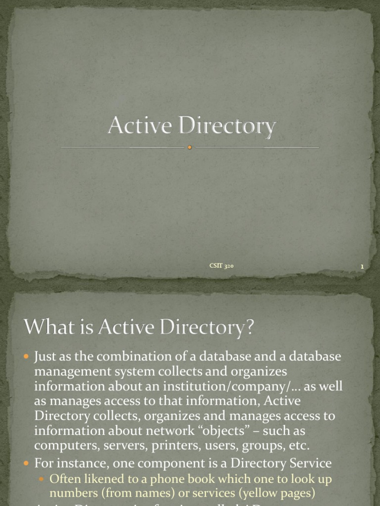 Understanding Active Directory Basics | PDF | Active Directory ...