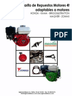 Motores Honda GX160 - Despiece PDF