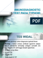 Immunodiagnostic Test Pada Typhoid
