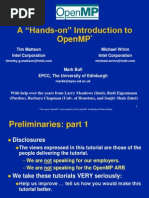 Introduction to OpenMP