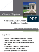 Chapter Eighteen: Consumer Loans, Credit Cards, and Real Estate Lending
