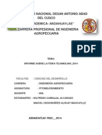 Universidad Nacional Desan Antonio Abad Del Cusco "Sede Academica-Andahuaylas" Carrera Profesional de Ingenieria Agropecuaria