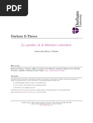 Parodia Tese Emile Zola