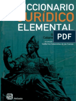 Diccionario Jurídico Elemental - Guillermo Cabanellas de Torres