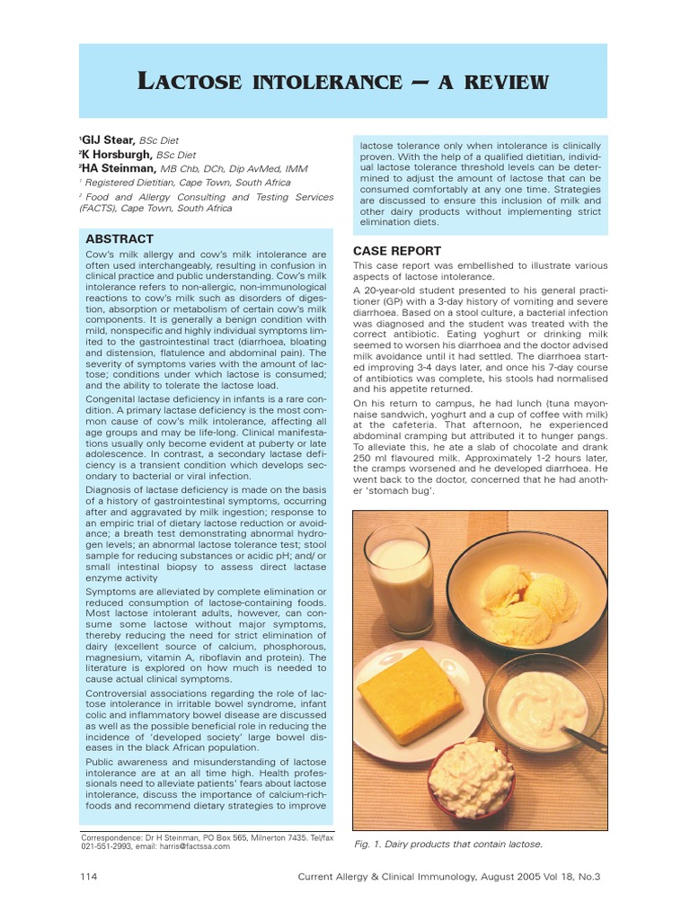 Lactose Intolerance Food Intolerance Milk