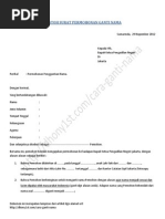 Contoh Surat Permohonan Ganti Nama Pengadilan Negeri Revisi