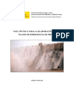 Guía Técnica para La Elaboración de Planes de Emergencia de Presas