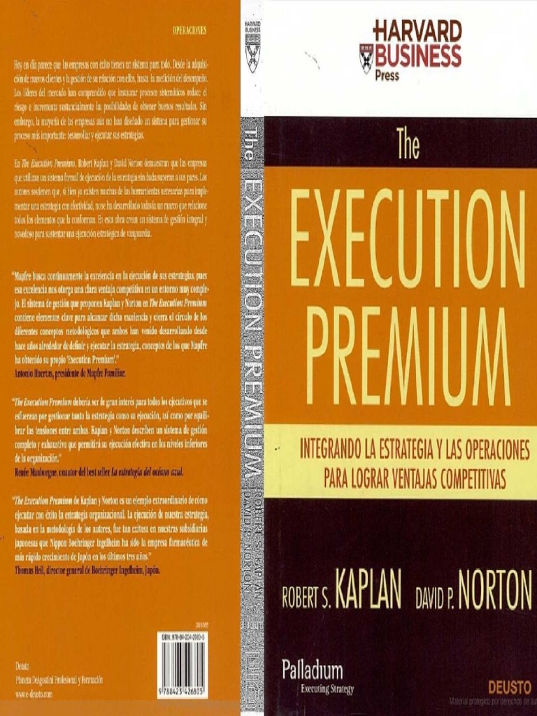 Execution Premium, Kaplan y Norton
