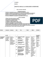 0 Planificare Calendaristica Anuala La Consiliere Si Orientare Clasa A Xii Anul Scolar 20112012