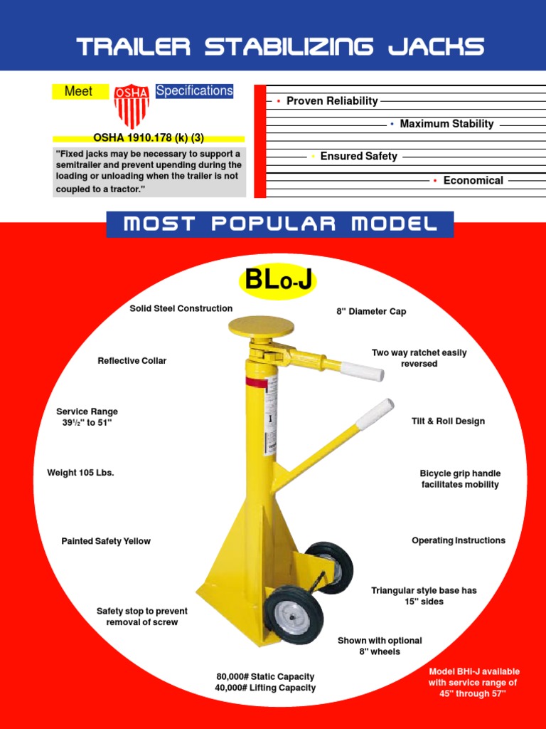 Trailer Jack Stands PDF Trailer (Vehicle) Screw
