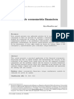 Aplicación práctica del modelo de valuación de activos de capital (MVAC) utilizando econometría financiera