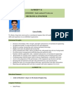 Sandeep V K: Career Profile