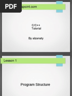 C/C++ Tutorial by Alzanaty