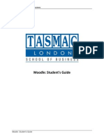 Moodle: Student's Guide: TASMAC London - School of Business