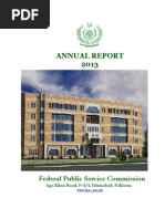 FPSC Annual Report 2013-I