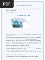 o bule de chá_teste compreensão escrita
