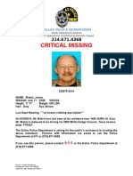Critical Missing: Dallas Police Department